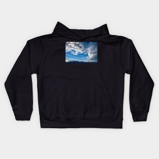 Cloudy Sky Over the Flatiron Mountains Kids Hoodie